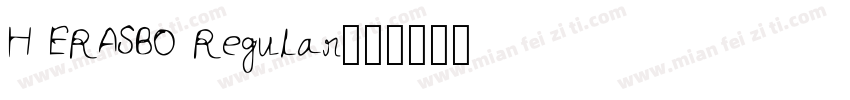 H ERASBO Regular字体转换